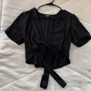 Black tie front top